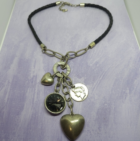 👍 5 For $20 Silver Tone Puffy Heart Charm Necklace - Picture 8 of 8